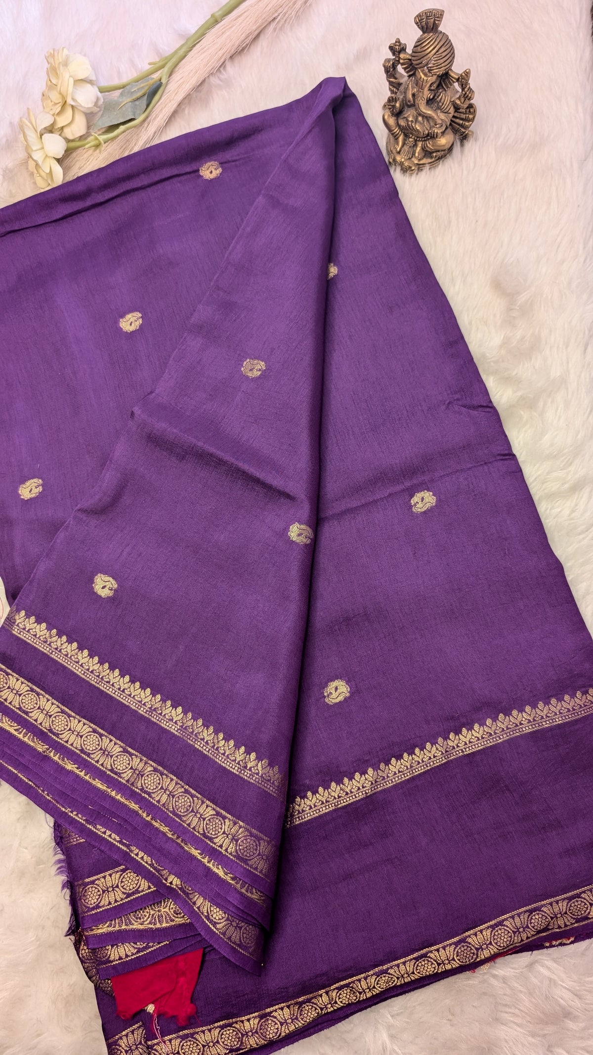 Small Butti Gap Border Purple