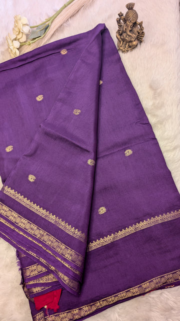 Small Butti Gap Border Purple