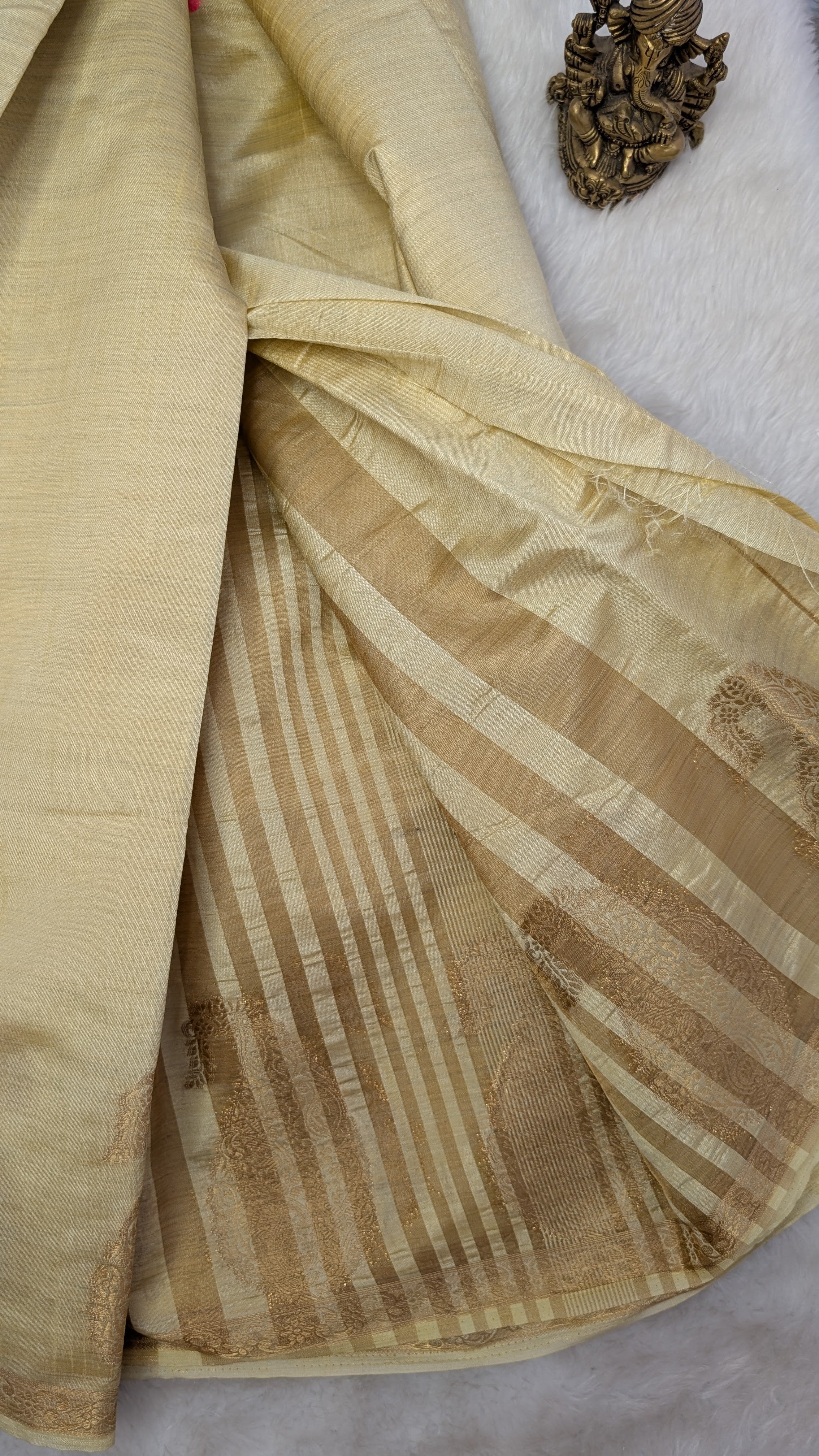 Semi Tussar Silk Mango Design