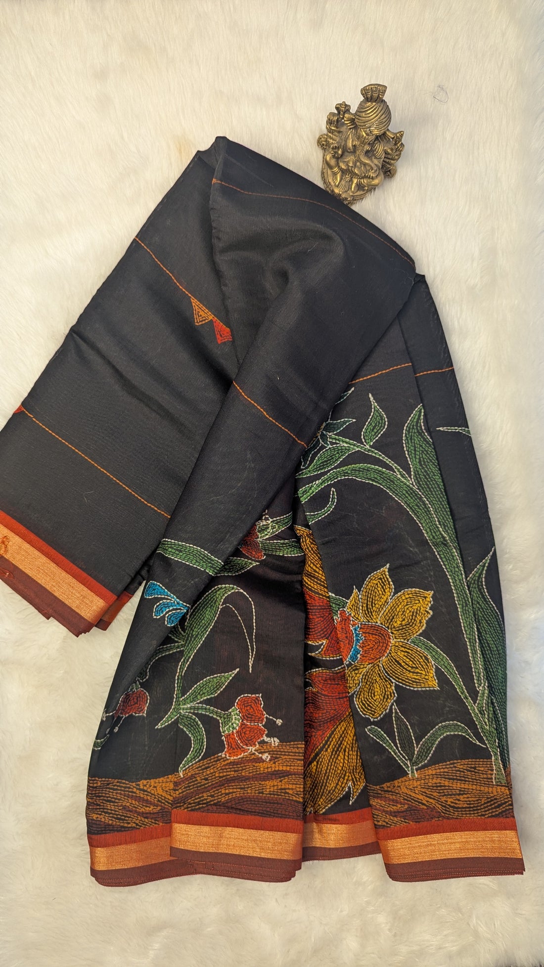 Soft Chanderi Cotton - Black